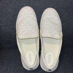Michael Kors Cream Slip-On Shoes